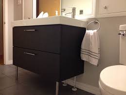 After Endless Pinning Our Bathroom Is Finally Complete Ikea Godmorgon Vanity Dark Gray Floors Subway Tile Bathroom Tile Diy Ikea Godmorgon Trendy Bathroom