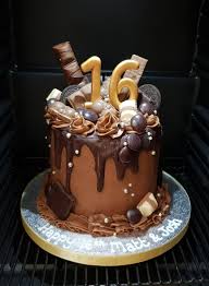Chocolate Birthday Cake For Teenager Boy A Chocoholic Drip Cake For A 16th Birthday Made By Kim S Cake Gallery In Leamingt Boy 16th Birthday Cakes Chocolate Drip Cake Birthday Birthday Cakes For Teens