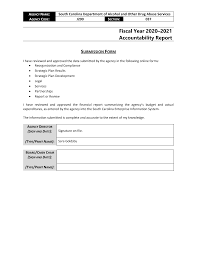 Fiscal Year 2020–2021 Accountability Report