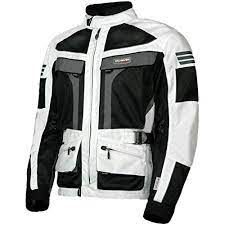 Olympia Moto Sports Mj222 Men S Dakar Dual Sport Mesh Tech Jacket Ivory Black Large Motorcycle Jacket Mens Jackets Tactical Wear
