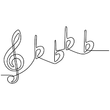 Touch device users, explore by touch or with swipe gestures. Continuous Line Drawing A Treble Clef Vector One Lineart Simplicity Illustration Minimalist Design Tasmeemme Com