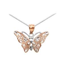 Whether you're just getting on the rose gold train or are a longtime pinkish metal obsessive, we've rounded up 14 pieces any jewelry fiend will love. Rose Gold Butterfly Necklace Made In U S A