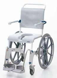 Ocean Sp Shower Commode Chair With 24 Rear Wheels Shower Careprodx Careprodxcom Handicapped Showerchair Accessible Etac