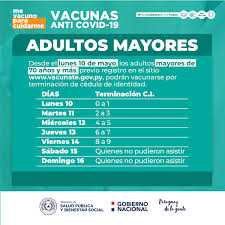 ¿por qué debería recibir la. Ministerio De Salud On Twitter Vacunas Anticovid19 A Personas De 70 Anos Y Mas Desde El Lunes 10 De Mayo Segun Terminacion Del Numero De Cedula De Identidad Iniciara Con La