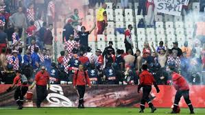Well that should make the last few minutes interesting! Croatian Ultras Jailed For Flares And Fight In Saint Etienne