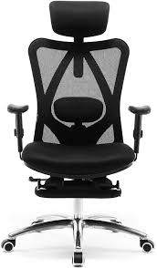 Amazon Com Sihoo Ergonomics Office Chair Recliner Chair Computer Chair Desk Chair Adjustable Headrests Chair Backrest And Armrest S Mesh Chair Black Furniture Decor