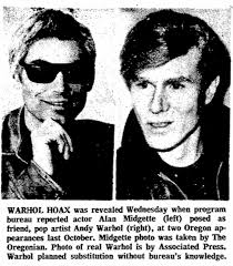 ANDY WARHOL-IMPERSONATING THE KING OF POP!