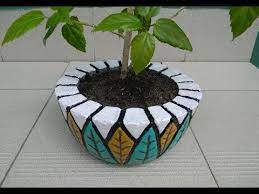 How To Make A Flower Pot Of Cement Cement Craft Ideas Diy Cement Youtube Cement Pots Flower Pots Cement Pots Diy