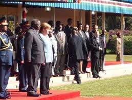 Former president mwai kibaki's elder brother benard nderitu. Konrad Adenauer Stiftung Visit Of German Chancellor Dr Angela Merkel In Kenya