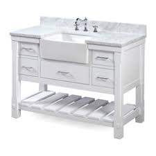 Woven rattan is such a hot furniture and decor trend for 2021, and so is carrara marble. 50 Most Popular Farmhouse Bathroom Vanities For 2021 Houzz