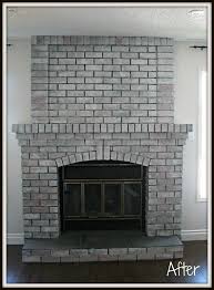 Don't forget to cover the floor around your fireplace with old newspapers or plastic sheeting to catch those accidental paint drips and feel free while painting. Whitewash Brick Fireplace With Gray Paint Novocom Top