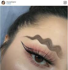 Image result for squiggle brow trend images
