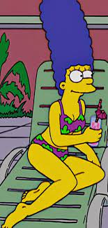 Marge Simpson Tropical Bikini by Sexycow01 -- Fur Affinity [dot] net
