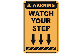 These can be used in website landing page, mobile app, graphic design projects, brochures, posters etc. Watch Your Step W30152 National Safety Signs