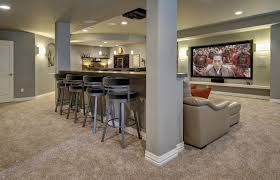 The knee wall, by itself, can provide some degree of insulation against air infiltration from the. Spectator Stools Transitional Basement Also Bar Bar Stools Basement Carpet Home Theater Knee Wall Living Room Sofa Tv Wall Wall Sconce Finefurnished Com