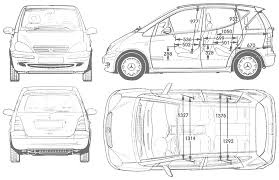 W168 Mercedes A Class Swb Interior Dimensions Classe A Mercedes Disegni
