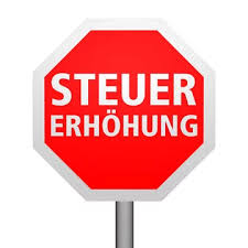Ein stoppschild zeigt fahrzeugführern an, dass sie hier halten und vorfahrt gewähren müssen. Stoppschild Steuererhoung Frontal Weiss Stock Illustration Adobe Stock