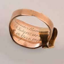Elizabeth Schuyler Hamilton S Family Mourning Ring Dated July 12th 1804 This Gold Lady S Ring Alexander Hamilton Elizabeth Schuyler Hamilton Mourning Jewelry