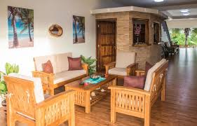 Each rustic live edge furniture design is crafted from natural wood harvested from the dead. Photo Gallery Seashell Beach Villa Praslin