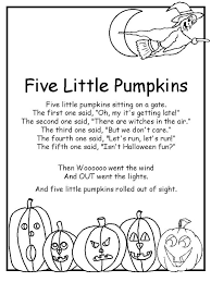 Close This Template Window When Done Printing Halloween Poems Pumpkin Poem Five Little Pumpkins