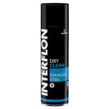 This method is ideal for cleaning stainless steel pans straight after cooking, when there is only light staining or food residue left in the pan, and nothing is burnt in or welded on. Interflon Food Grade Stainless Steel Cleaner Preservative
