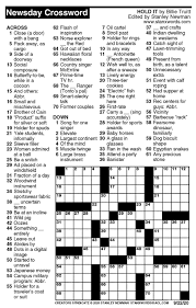 Newsday september 20 2020 crossword. Newsday Crossword Puzzle For Sep 22 2020 By Stanley Newman Creators Syndicate