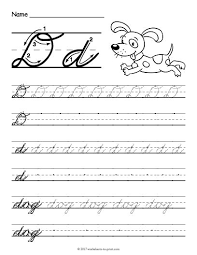 Alphabet letters, words, numbers, sentences, and poems. How To Write A Lowercase D In Cursive