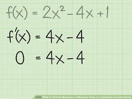 It returns the first of them, if there are more than one. How To Find The Maximum Of A Quadratic Function