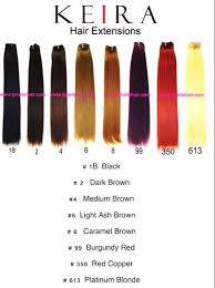 Keira Clip On Hair Extensions Color Chart Shop Now Www