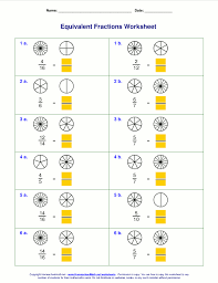 One fraction in each row will be written with both the numerator and denominator. Free Equivalent Fractions Worksheets With Visual Models