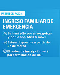 Cobro del ingreso familiar de emergencia (ife). Anses Establecio Un Cronograma De Pre Inscripcion Para Cobrar El Ingreso Familiar De Emergencia Merlo Buenos Aires