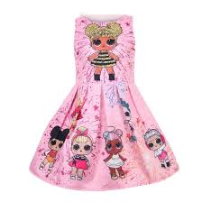 New Girls Lol Surprise Doll Party Holiday Birthday Evening Cocktail Pink Dress 4 8 Years Birthday Party Outfits Doll Party Suprise Birthday Party