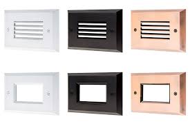 Replacement Face Plate For Rectangular Led Step Light Open Window Or Louvered Led Step Lights Step Lighting Led Deck Lighting