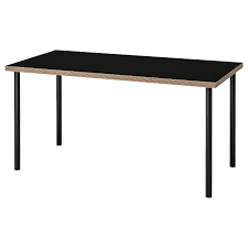 The plywood base will not have any appreciable movement in either direction while the pine planks will expand across. Linnmon Adils Table Black Plywood 59x29 1 2 Ikea