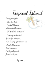 Tropical Island Poem For World Poetry Day World Poetry Day Sand Dance Poems