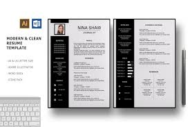 Cv templates approved by recruiters. Draco 2 Pages Resume Template Creative Illustrator Templates Creative Market