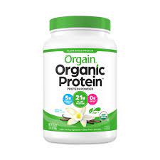 Orgain Organic Protein Powder Vanilla 2 03 Lb Jar Organic Vegan In 2021 Organic Protein Organic Protein Powder Plant Based Protein Powder