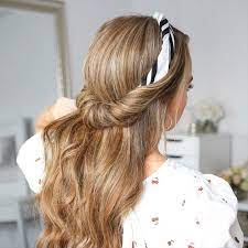 Porter Un Bandana Coiffure Cheveux Mi Long Coiffure Avec Bandeau Coiffure