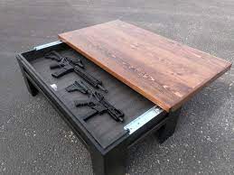 Gun cabinet coffee table plans. Sliding Top Concealment Coffee Table And Tactical Gun Safe Liberty Home Concealment