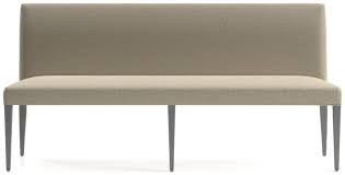The bench base is made with select straight grain oak veneers finished in an organic alabaster rub thru. Miles 75 Upholstered Grand Dining Banquette Bench Reviews Crate And Barrel Canada