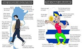 Argentina face uruguay in the second fixture in the copa america 2021 at the mané garrincha stadium in brasilia. The Virgin Argentina The Chad Uruguay In Spanish Virgin Vs Chad Know Your Meme