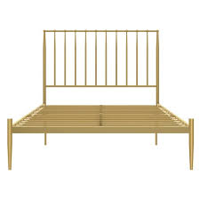 Want to make an impact in the master suite? Full Giulia Modern Metal Bed Gold Room Joy Target