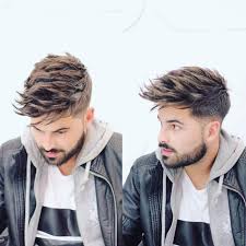 Undercut With Long Textured Spiky Fringe On Brown Hair With Highlights The Latest Hairstyles For Men And Women 2020 Hairstyleology Medium Length Hair Men Men Hair Highlights Medium Length Hair Styles