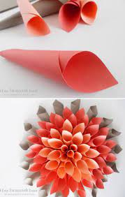 How To Make Paper Dahlia Wreath Diy Crafts Handimania Origami Crafts Origami Flowers Paper Crafts Origami