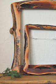 Vintage Raw Live Edge Wood Natural Free Form Picture Frame Rustic Wooden Photo Wood Art Frames Wooden Photo Frames Picture Frames