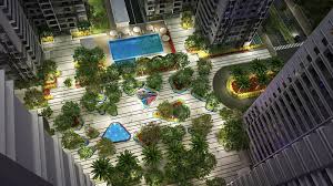 Gian xanh mát với sân vườn hồi ức. Goldmark City Thu Hut Vá»›i 4 Quáº£ng TrÆ°á»ng