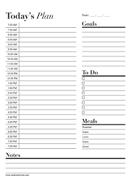 Printable Daily Schedule With Time Slots