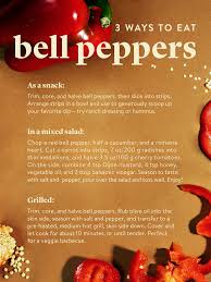 Do you enjoy learning new tips to make cooking easier? In Season Now Buying Storing And Preparing Bell Pepper