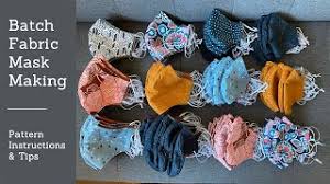Homemade cloth masks aren't as effective as clinical masks and offer limited protection for people Batch Sewing Fitted Fabric Mask With Metal Nose Bridge Production Mask Making Tips Youtube
