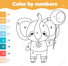 It strengthens those little hand muscles, develops fine motor skills, focus and attention, promotes. Children Educational Game Coloring Page With Elephant Color Royalty Free Cliparts Vectors And Stock Illustration Image 99117610
